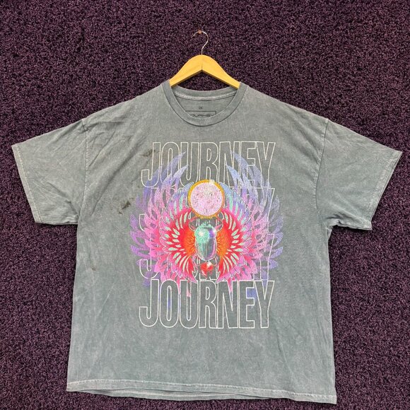 Journey 1983 Frontiers Album Stadium Tour Band T-Shirt 2X - Picture 1 of 5